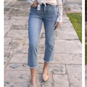 Grace and Lace crop flare denim
